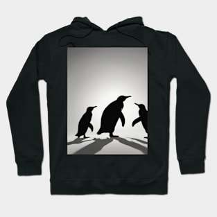 Penguins Shadow Silhouette Anime Style Collection No. 75 Hoodie